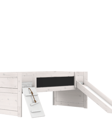 LIFETIME Kidsrooms Bed Whitewash / Standard (16) Cabin bed - Climb & Slide