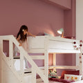 LIFETIME Kidsrooms Bunk Bed with Staircase 120x200 cm