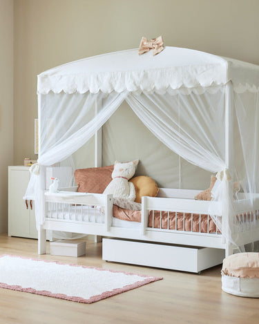 LIFETIME Kidsrooms Canopy Canopy for Four Poster Bed - Cat & Bow