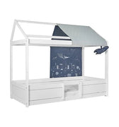 LIFETIME Kidsrooms Canopy House Bed Cover - Ocean Life