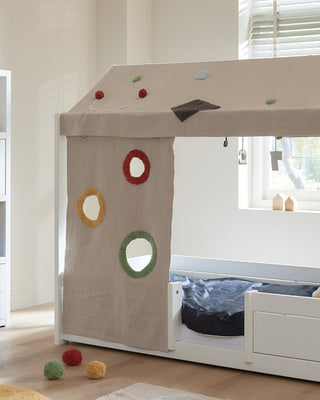 LIFETIME Kidsrooms Canopy Play Curtain for Bed - Olympics Dreams
