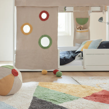 LIFETIME Kidsrooms Canopy Play Curtain for Bed - Olympics Dreams