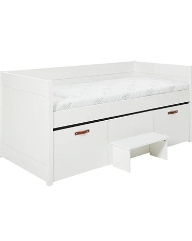 LIFETIME Kidsrooms Cool Kids bed Cool Kids bed with 2 drawers and step 90 cm