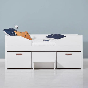 LIFETIME Kidsrooms Cool Kids bed Cool Kids bed with 2 drawers and step 90 cm