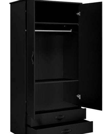 LIFETIME Kidsrooms Cool Kids Furniture Cool kids 2-doors wardrobe - Black Edition