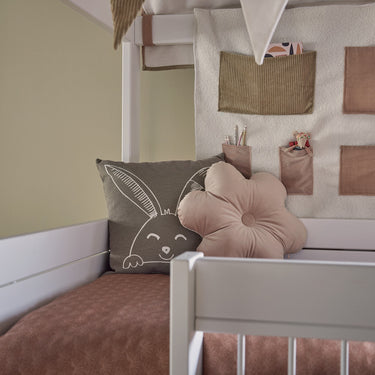 LIFETIME Kidsrooms Cushion Shaped Cushion Flower - Happy Rabbit