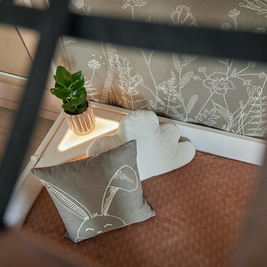 LIFETIME Kidsrooms Cushion Square Cushion - Happy Rabbit