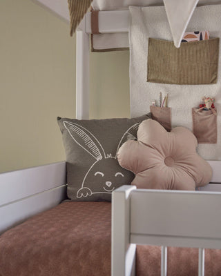 LIFETIME Kidsrooms Cushion Square Cushion - Happy Rabbit