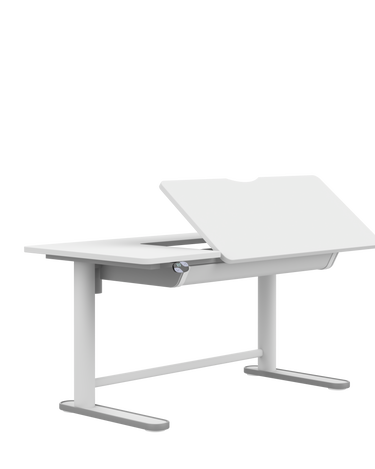 LIFETIME Kidsrooms Desk White Electric Adjustable Desk ERGO - Right