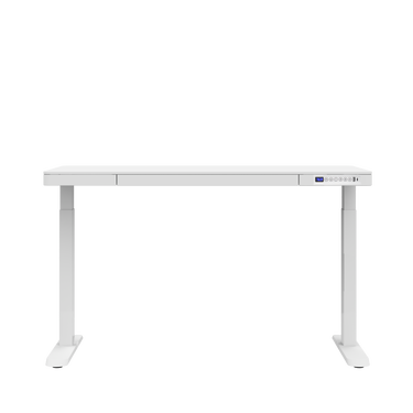 LIFETIME Kidsrooms Desk White Electrical Adjustable Desk with Drawer and USB