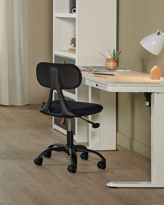 LIFETIME Kidsrooms Desk White Electrical Adjustable Desk with Drawer and USB