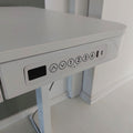 LIFETIME Kidsrooms Desk White Electrical Adjustable Desk with Drawer and USB