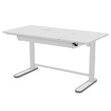 Lade das Bild in den Galerie-Viewer, LIFETIME Kidsrooms Desk White ERGO electric adjustable desk - left flip part
