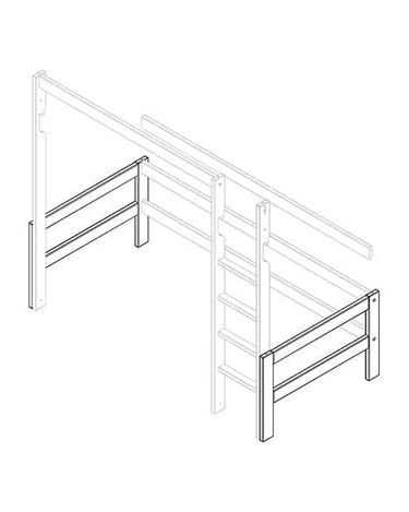 LIFETIME Kidsrooms DK Bed parts for high beds 177 cm