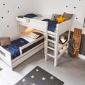 LIFETIME Kidsrooms High Sleeper Bed 152 with Ladder 120x200 cm