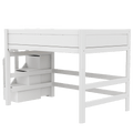 LIFETIME Kidsrooms High Sleeper Bed 152 with Staircase 120x200 cm