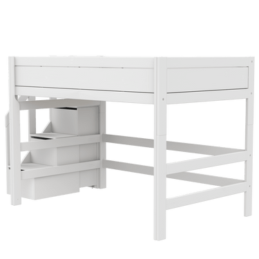 LIFETIME Kidsrooms High Sleeper Bed 152 with Staircase 120x200 cm