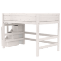 LIFETIME Kidsrooms High Sleeper Bed 152 with Staircase 120x200 cm