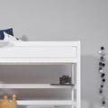 LIFETIME Kidsrooms High Sleeper Bed 152 with Staircase 120x200 cm