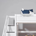 LIFETIME Kidsrooms High Sleeper Bed 152 with Staircase 120x200 cm