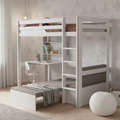 LIFETIME Kidsrooms High Sleeper Bed 177 cm Study & Relax - Elements