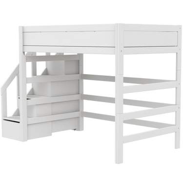 LIFETIME Kidsrooms High Sleeper Bed 177 with Staircase 120x200 cm