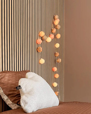 LIFETIME Kidsrooms Lamp Cotton Ball Lights - Crisp Peach