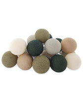 LIFETIME Kidsrooms Lamp Cotton Ball Lights - Earthy Green