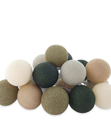 LIFETIME Kidsrooms Lamp Cotton Ball Lights - Earthy Green