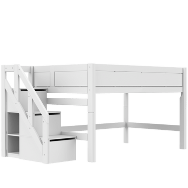 LIFETIME Kidsrooms Mid Sleeper Bed with Staircase 120x200 cm