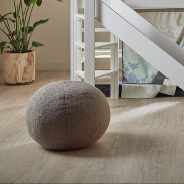 LIFETIME Kidsrooms Pouf Choco Round Pouf - Teddy Cream