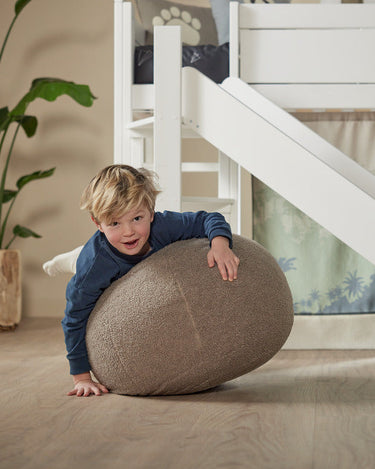 LIFETIME Kidsrooms Pouf Round Pouf - Teddy Choco