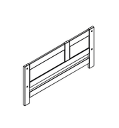 LIFETIME Kidsrooms Rebuild Part Headboard with opening for Children's Bed 120 cm