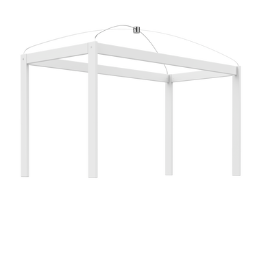 LIFETIME Kidsrooms Rebuild Part White Canopy Frame for Bed - 146 cm