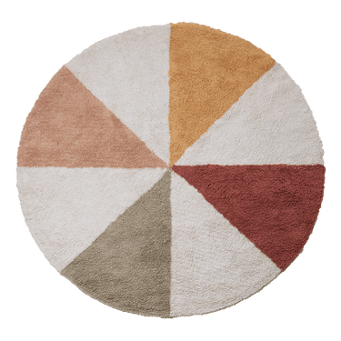 LIFETIME Kidsrooms Rug Round Tufted Rug - Fairy Theatre