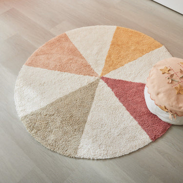 LIFETIME Kidsrooms Rug Round Tufted Rug - Fairy Theatre