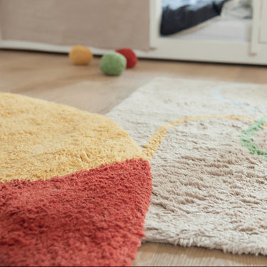 LIFETIME Kidsrooms Rug Round Tufted Rug - Olympic Dreams