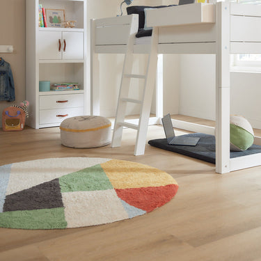 LIFETIME Kidsrooms Rug Round Tufted Rug - Olympic Dreams
