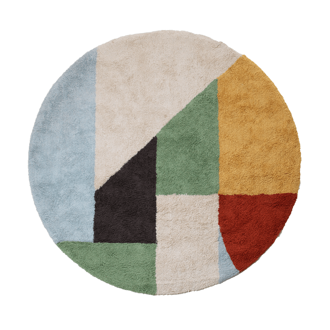 LIFETIME Kidsrooms Rug Round Tufted Rug - Olympic Dreams