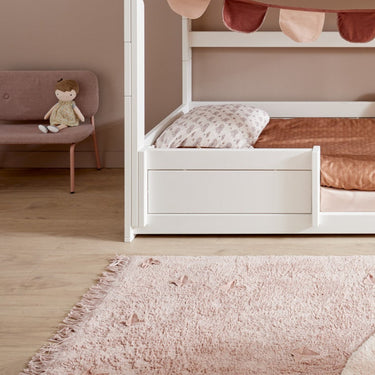LIFETIME Kidsrooms Rug Soft Pink Tufted Rug - Butterflies