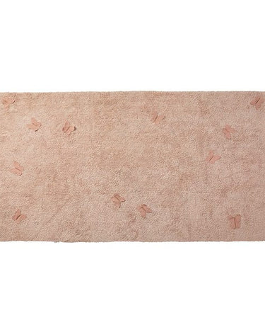 LIFETIME Kidsrooms Rug Soft pink tufted rug - Butterflies