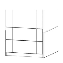 Lade das Bild in den Galerie-Viewer, LIFETIME Kidsrooms Wardrobe Build Up Wardrobe Unit with 2 Drawers - 50 cm
