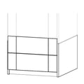 LIFETIME Kidsrooms Wardrobe Build Up Wardrobe Unit with 2 Drawers - 50 cm