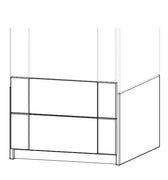 LIFETIME Kidsrooms Wardrobe Build Up Wardrobe Unit with 2 Drawers - 50 cm