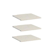 Charger l&#39;image dans la galerie, LIFETIME Kidsrooms Wardrobe Whitewash / 3-pack Extra Shelf for wardrobe 50 cm
