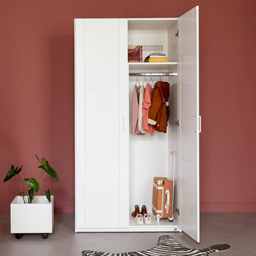 LIFETIME Kidsrooms Wardrobe with Shelves and Clothes Rail, 100 cm