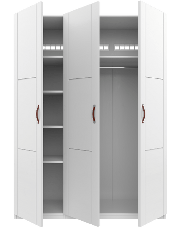 LIFETIME Kidsrooms Wardrobe with shelves and clothes rail, 150 cm