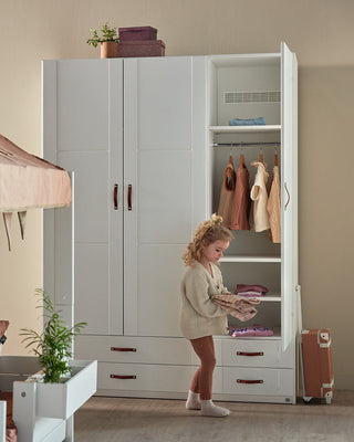 LIFETIME Kidsrooms Wardrobe with Shelves, Clothes Rail and Drawers, 150 cm