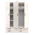 LIFETIME Kidsrooms Wardrobe with shelves, clothes rail and drawers, 150 cm