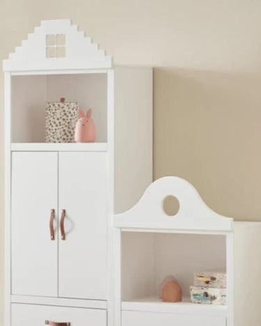 LIFETIME Kidsrooms White Bookcase top, clock